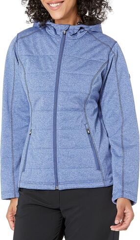 Cutter & Buck Women's Weathertec Jersey Bonded Fleece Altitude Quilted Hood Jacket in Saudi Arabia