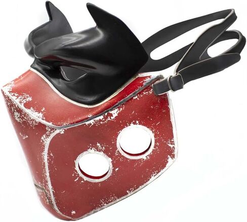 CrazyCatCos Red Hood Mask Resin Helmet Teens Adult Cosplay Halloween Costume Party Accessory in Kuwait