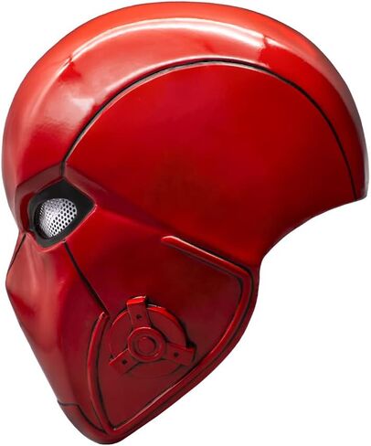 CrazyCatCos Red Hood Mask Resin Helmet Teens Adult Cosplay Halloween Costume Party Accessory in Kuwait