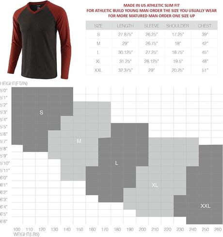 DESPLATO Men's Casual Vintage Slim Fit Short/Long Sleeve V-Neck Workout Hiking Baseball Jersey T-Shirts in Kuwait