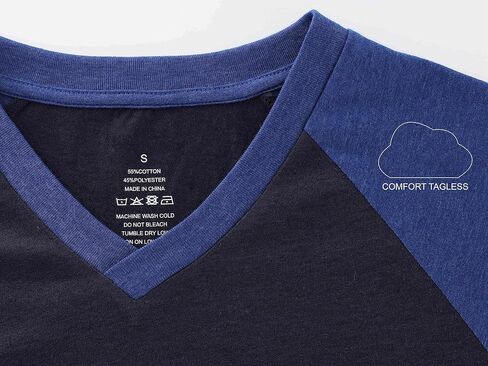 DESPLATO Men's Casual Vintage Slim Fit Short/Long Sleeve V-Neck Workout Hiking Baseball Jersey T-Shirts in Kuwait