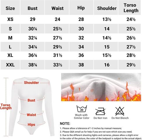 KDF Long Sleeve Bodysuit for Women, Crew Neck Fleece Lined Bodysuit Top Women Thick Stretch Tops Jumpsuit with Tummy Control in Kuwait