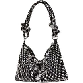 محافظ من حجر الراين للنساء مصنوعة يدويًا وحقيبة هوبو لامعة للحفلات المسائية وحفلات الزفاف الرسمية وحفلات الكوكتيل والحفلات الراقصة in Kuwait