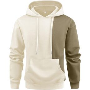 بلوفر رجالي من Aimeilgot مزود بغطاء للرأس وأكمام طويلة كاجوال مع جيب in Kuwait