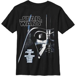 STAR WARS Boy's Darth Vader Strong Force T-Shirt - Black - Small in Saudi Arabia