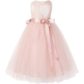 ekidsbridal القلب انقطاع الترتر زهرة فتاة اللباس الرسمي فساتين المناسبات الخاصة 172seq in Kuwait