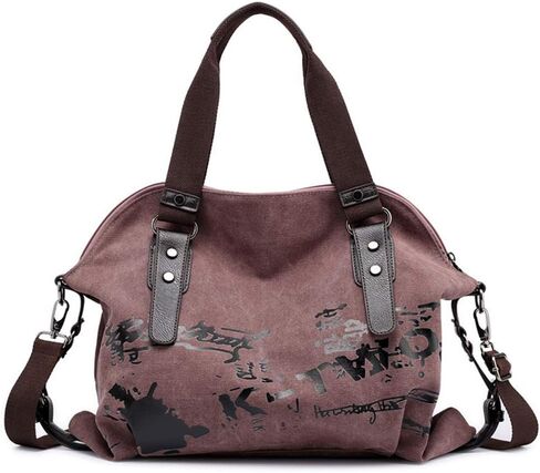 Women Shoulder bags Vintage Hobo Canvas Handbag Top Handle Tote Crossbody Purses in Saudi Arabia