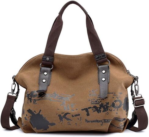 Women Shoulder bags Vintage Hobo Canvas Handbag Top Handle Tote Crossbody Purses in Saudi Arabia