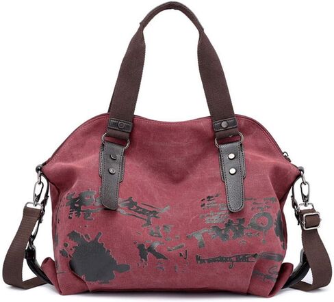 Women Shoulder bags Vintage Hobo Canvas Handbag Top Handle Tote Crossbody Purses in Saudi Arabia