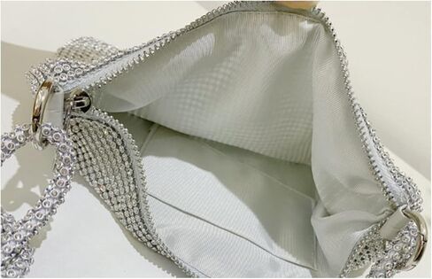محافظ من حجر الراين للنساء مصنوعة يدويًا وحقيبة هوبو لامعة للحفلات المسائية وحفلات الزفاف الرسمية وحفلات الكوكتيل والحفلات الراقصة in Kuwait
