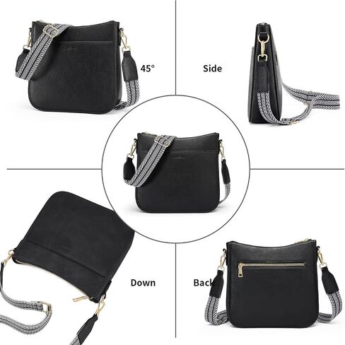 Cnoles Crossbody Bag Women Shoulder Handbags Fashion Vegan Leather Hobo Handbag Purses For Women with Guitar Strap in Saudi Arabia