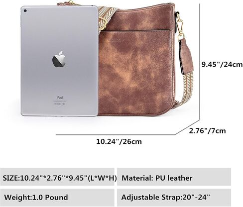 Cnoles Crossbody Bag Women Shoulder Handbags Fashion Vegan Leather Hobo Handbag Purses For Women with Guitar Strap in Saudi Arabia