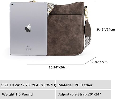 Cnoles Crossbody Bag Women Shoulder Handbags Fashion Vegan Leather Hobo Handbag Purses For Women with Guitar Strap in Saudi Arabia