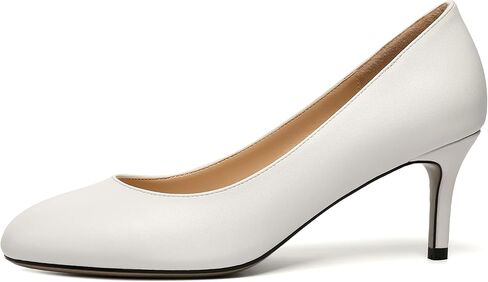 ROSERWISH Womens Slip On Wedding Party Round Toe Sexy Elegant Stiletto Mid Heel Pumps Dress Shoes 2.5 Inch in Kuwait