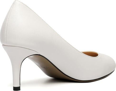 ROSERWISH Womens Slip On Wedding Party Round Toe Sexy Elegant Stiletto Mid Heel Pumps Dress Shoes 2.5 Inch in Kuwait