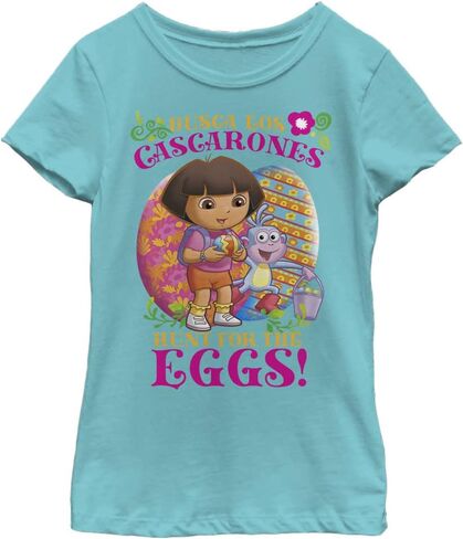 نيكيلوديون تي شيرت بطبعة عبارة Busca Los Eggs للبنات in Saudi Arabia