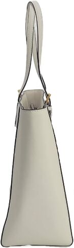 Tory Burch 134836 Emerson New Ivory White With Gold Hardware Women's Large Tote Bag in Saudi Arabia