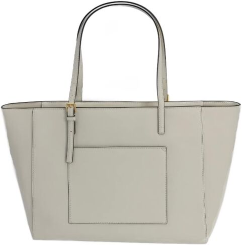 Tory Burch 134836 Emerson New Ivory White With Gold Hardware Women's Large Tote Bag in Saudi Arabia