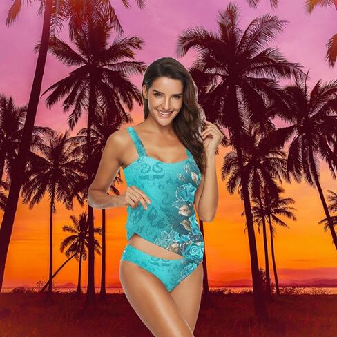 Womens Tankini Swimsuits Two Piece Bathing Suits in Saudi Arabia