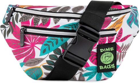 Dime Bags Paradise Pack | Water-Resistant Fanny Pack | Large Travel Waist Bag (Blue Jungle) in Saudi Arabia