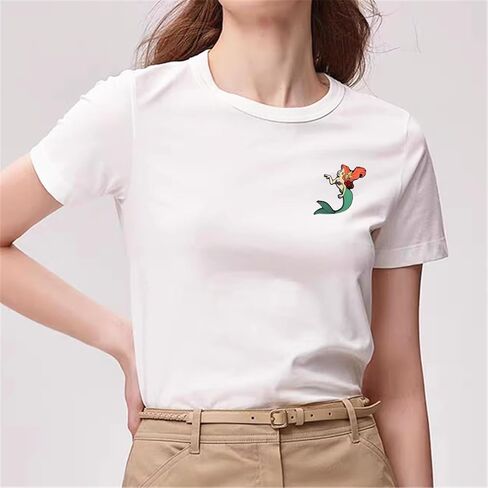 دبابيس حورية البحر الصغيرة والضفدع تيانا سنو وايت إلسا، دبوس صدر معدني من سبائك الزنك البيئي in Kuwait