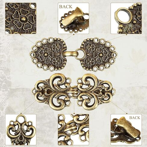 8 قطع خمر سترة كليب سترة كليب شال كليب الرجعية عباءة سترة كليب العتيقة دوامة طوق كليب المشابك سبيكة سلتيك بروش كليب للنساء in Kuwait