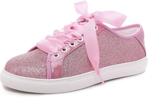 Elivandon 16051 Wedding Shoes Bling Bridal Sneakers Flats Bride Tennis Shoes Shiny Sequin Shoes Sparkly Sneakers in Saudi Arabia