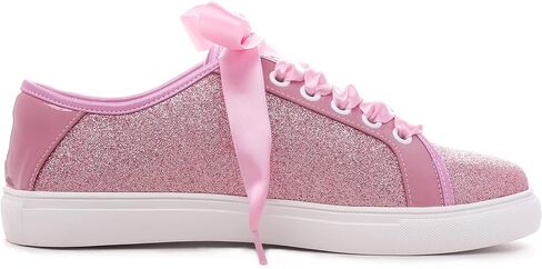 Elivandon 16051 Wedding Shoes Bling Bridal Sneakers Flats Bride Tennis Shoes Shiny Sequin Shoes Sparkly Sneakers in Saudi Arabia