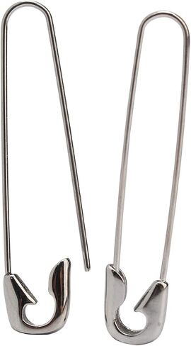 Safety pin earring 316L Surgical steel cartilage earrings for men women in Saudi Arabia