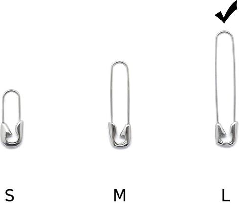 Safety pin earring 316L Surgical steel cartilage earrings for men women in Saudi Arabia