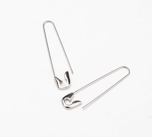 Safety pin earring 316L Surgical steel cartilage earrings for men women in Saudi Arabia