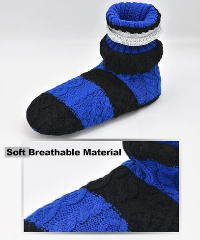 جوارب Keyela Slipper Socks ناعمة ومريحة سميكة للمنزل أحذية جورب داخلية مع نعل سفلي مضاد للانزلاق للرجال in Kuwait