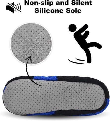 جوارب Keyela Slipper Socks ناعمة ومريحة سميكة للمنزل أحذية جورب داخلية مع نعل سفلي مضاد للانزلاق للرجال in Kuwait
