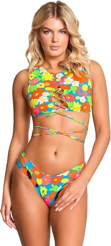 Maaji womens Maaji 90s Floral Chic High Neck Bikini Top Bikini Top in Saudi Arabia