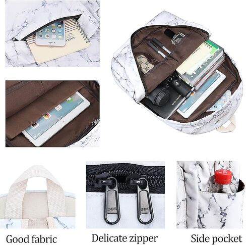 School Backpack for Teen Girls, Bookbag with Lunch Box and Pencil Case in Kuwait