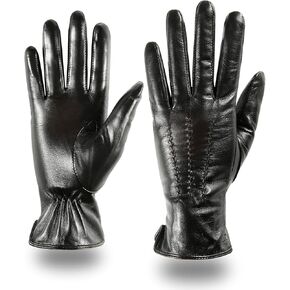 قفازات SIEFERSN الشتوية من الجلد الطبيعي للنساء مع شاشة تعمل باللمس 1234125019 in Kuwait