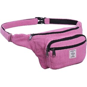 The Collection Royal Himalayan Hemp and Cotton Fanny Pack, Eco-friendly, Fanny Packs Boho, Hippie Fanny Pack, Waist Belt, Travel Utility Belt in Kuwait