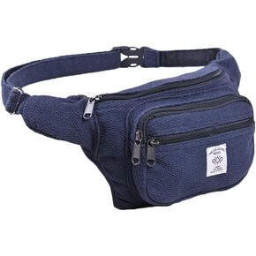 المجموعة مجموعة Royal Himalayan Hemp and Cotton Fanny Pack، صديقة للبيئة، Fanny Packs Boho، Hippie Fanny Pack، حزام الخصر، حزام أدوات السفر