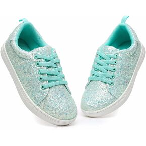 Bernal Girls Shiny Glitter Shoes Lightweight Silp On Running Shoes Fashion Sparkly Sneaker for Toddler/Little Kid/Big Kid in Kuwait