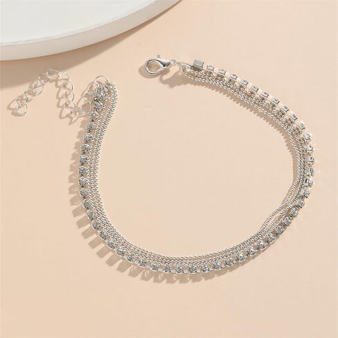 sjmygudgo Ankle Bracelets for Women 14k Gold Plated Silver Anklets for Women Beaded Anklets Set Summer Beach Anklets for Women Teen Girls Gold Jewelry Gifts in Saudi Arabia