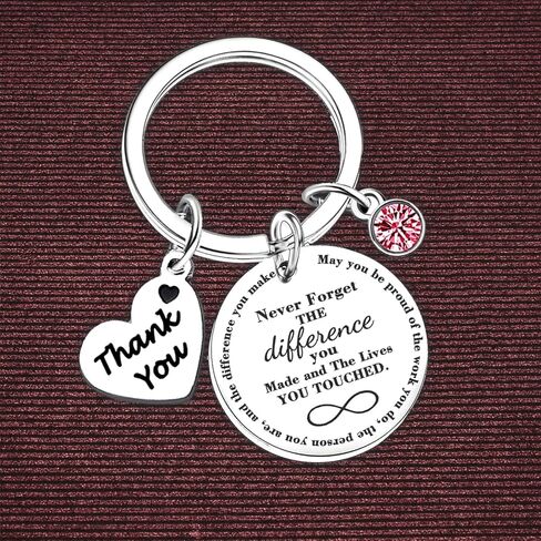 Nfyxcaz Leaving Gifts For Colleagues Retirement Keyring Never Forget The Difference You Made And The Lives You Touch in Kuwait