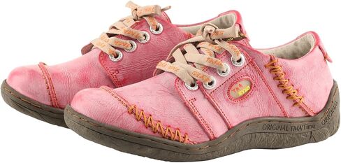 TMA EYES Women Leather Handstitched Walking Shoes Casual Sneakers for Travel Work in Saudi Arabia