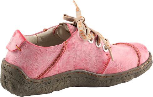 TMA EYES Women Leather Handstitched Walking Shoes Casual Sneakers for Travel Work in Saudi Arabia