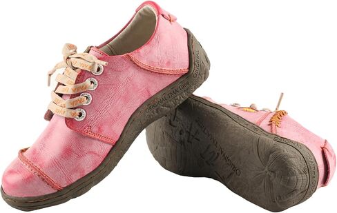 TMA EYES Women Leather Handstitched Walking Shoes Casual Sneakers for Travel Work in Saudi Arabia
