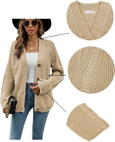 سترة نسائية من Ferriweel مفتوحة من الأمام وأكمام طويلة ومزودة بأزرار in Kuwait