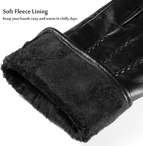 قفازات SIEFERSN الشتوية من الجلد الطبيعي للنساء مع شاشة تعمل باللمس 1234125019 in Kuwait