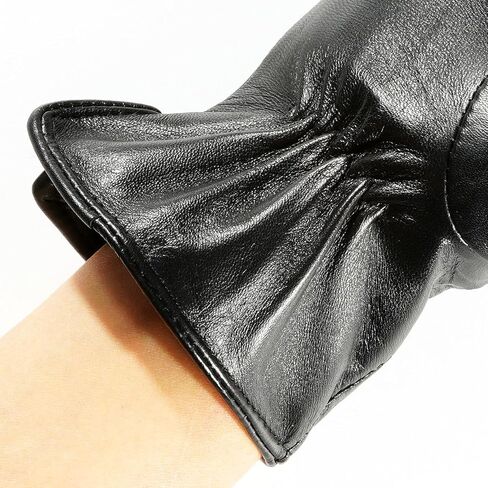 قفازات SIEFERSN الشتوية من الجلد الطبيعي للنساء مع شاشة تعمل باللمس 1234125019 in Kuwait