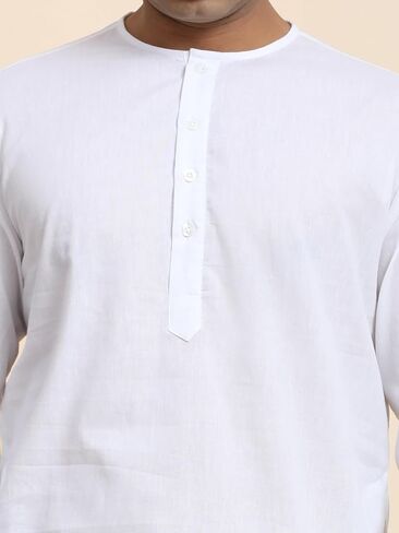 SKAVIJ Men's Tunic Cotton Kurta Pajama Indian Casual Ethnic Wear Dress in Saudi Arabia