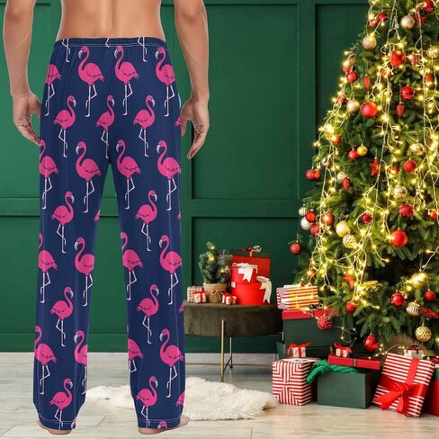 visesunny Stylish Men's Pajama Pants 100% Cotton Lounge Soft Warm Sleepwear Pants PJ Bottoms Drawstring and Pockets in Saudi Arabia