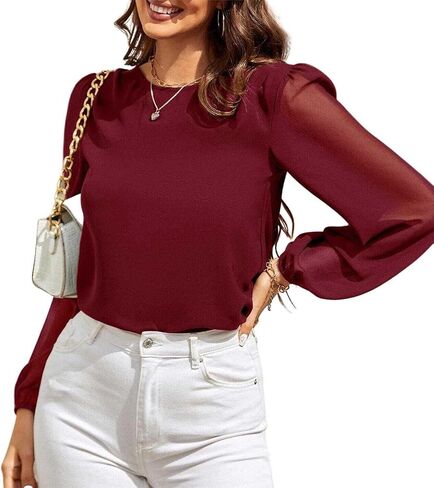 Womens Tops Dressy Casual,Long Sleeve Shirts for Women,Blouses for Women,T Shirts for Women,Womens Long Sleeve Tops in Saudi Arabia